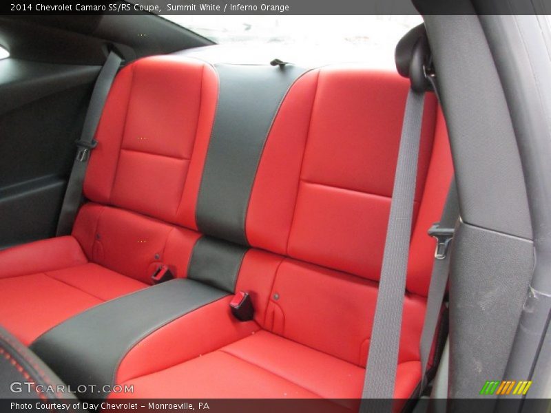 Summit White / Inferno Orange 2014 Chevrolet Camaro SS/RS Coupe