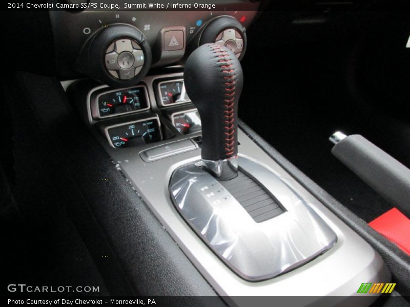 Summit White / Inferno Orange 2014 Chevrolet Camaro SS/RS Coupe