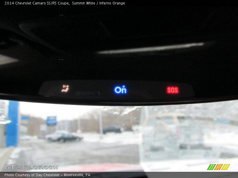 Summit White / Inferno Orange 2014 Chevrolet Camaro SS/RS Coupe