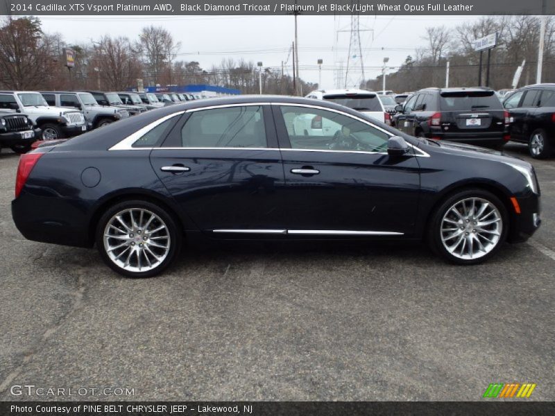 Black Diamond Tricoat / Platinum Jet Black/Light Wheat Opus Full Leather 2014 Cadillac XTS Vsport Platinum AWD