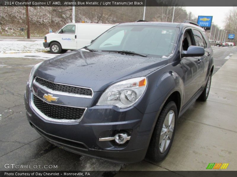 Atlantis Blue Metallic / Light Titanium/Jet Black 2014 Chevrolet Equinox LT AWD