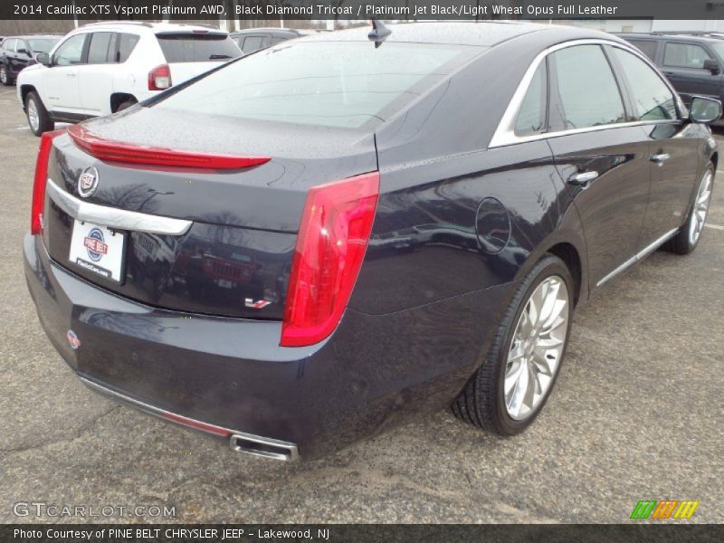 Black Diamond Tricoat / Platinum Jet Black/Light Wheat Opus Full Leather 2014 Cadillac XTS Vsport Platinum AWD