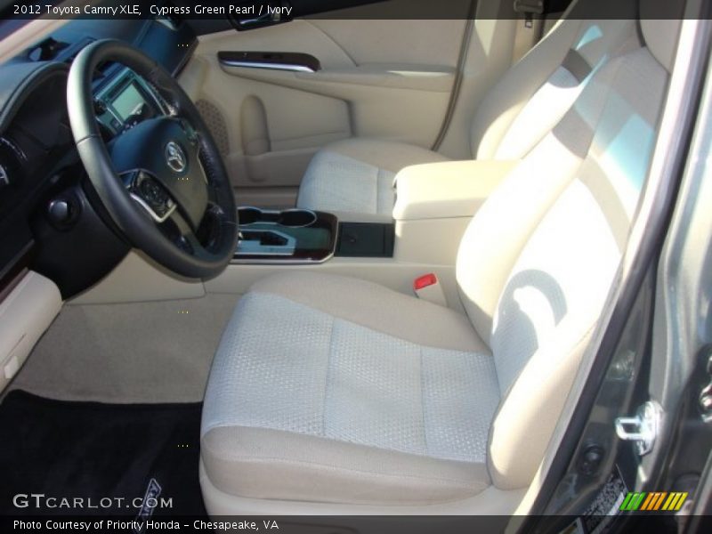 Cypress Green Pearl / Ivory 2012 Toyota Camry XLE