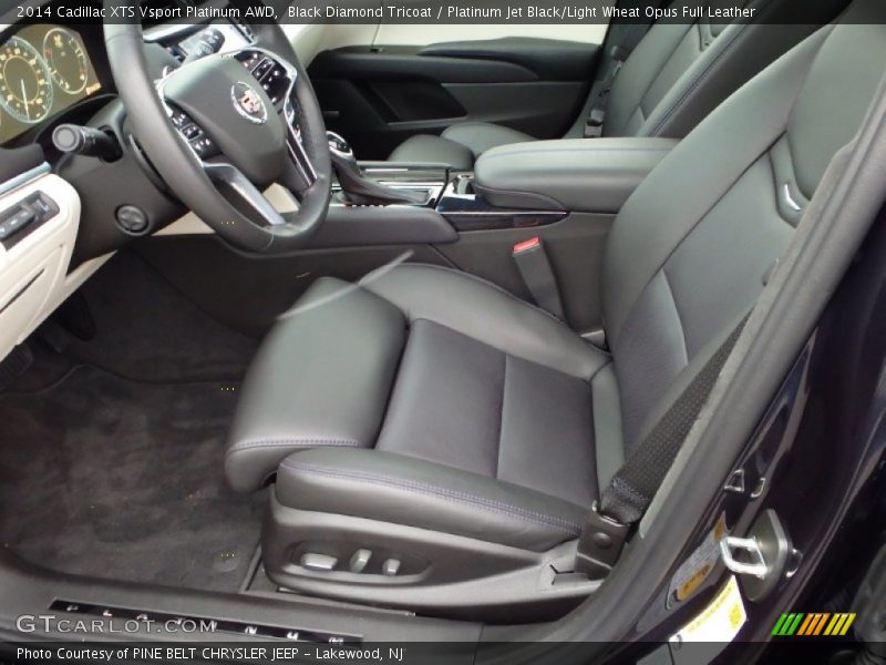Black Diamond Tricoat / Platinum Jet Black/Light Wheat Opus Full Leather 2014 Cadillac XTS Vsport Platinum AWD
