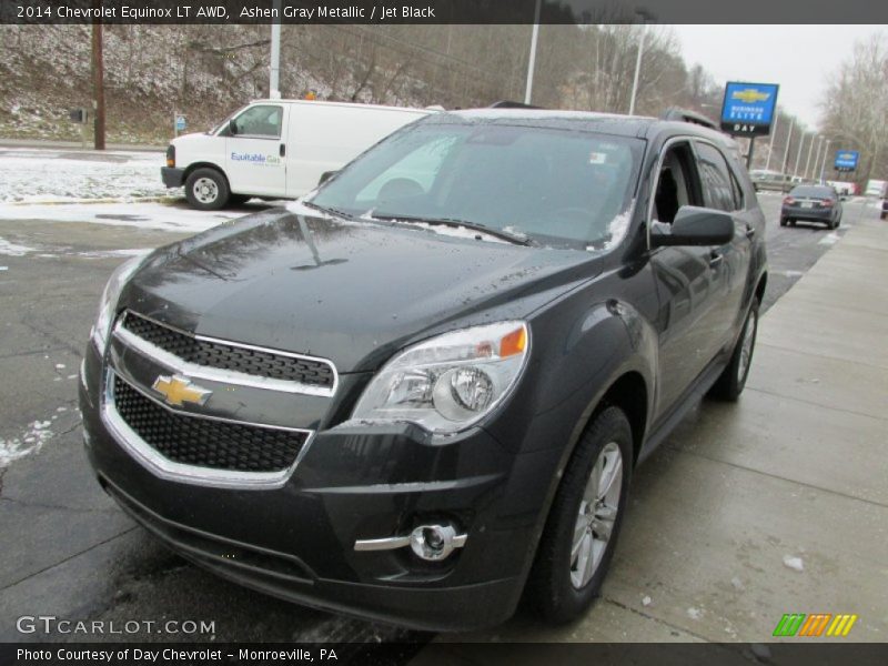 Ashen Gray Metallic / Jet Black 2014 Chevrolet Equinox LT AWD