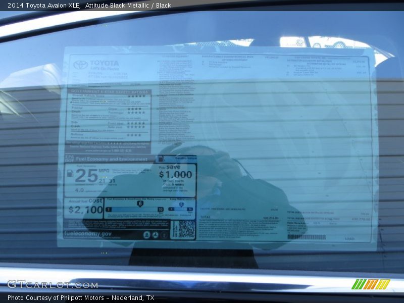 Attitude Black Metallic / Black 2014 Toyota Avalon XLE