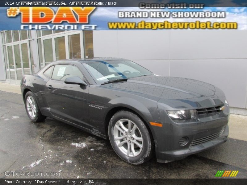 Ashen Gray Metallic / Black 2014 Chevrolet Camaro LS Coupe