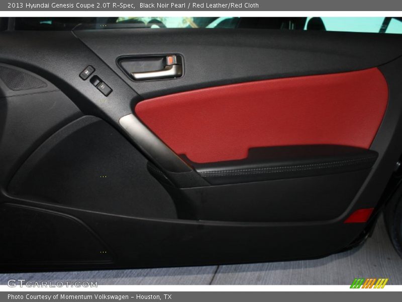Black Noir Pearl / Red Leather/Red Cloth 2013 Hyundai Genesis Coupe 2.0T R-Spec