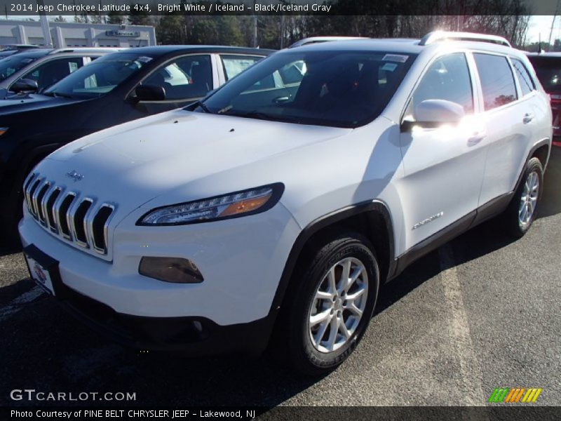 Bright White / Iceland - Black/Iceland Gray 2014 Jeep Cherokee Latitude 4x4