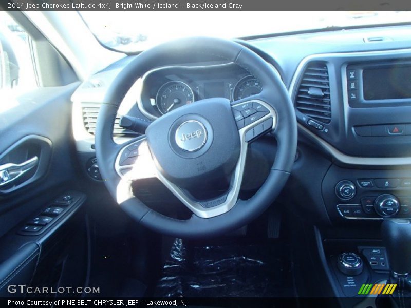 Bright White / Iceland - Black/Iceland Gray 2014 Jeep Cherokee Latitude 4x4