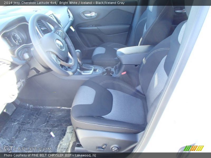 Bright White / Iceland - Black/Iceland Gray 2014 Jeep Cherokee Latitude 4x4