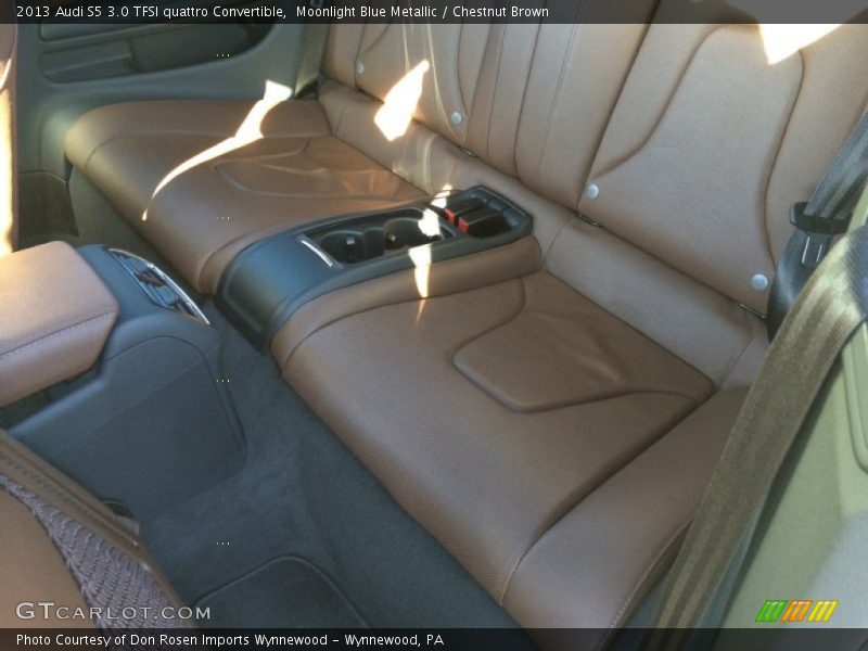 Moonlight Blue Metallic / Chestnut Brown 2013 Audi S5 3.0 TFSI quattro Convertible