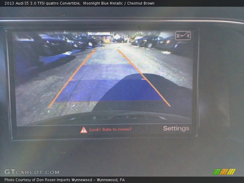 Moonlight Blue Metallic / Chestnut Brown 2013 Audi S5 3.0 TFSI quattro Convertible
