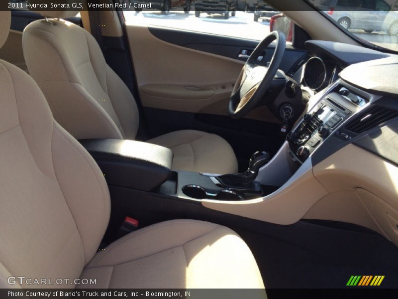 Venetian Red / Camel 2011 Hyundai Sonata GLS
