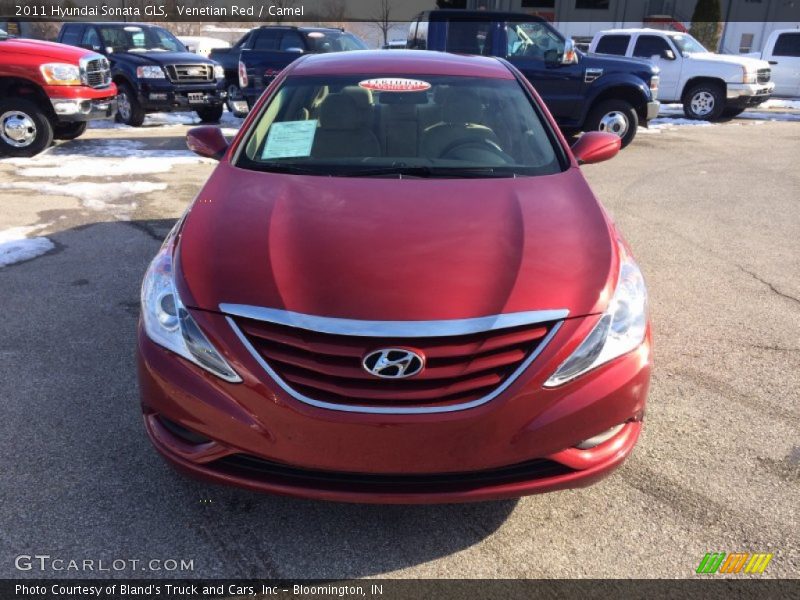 Venetian Red / Camel 2011 Hyundai Sonata GLS