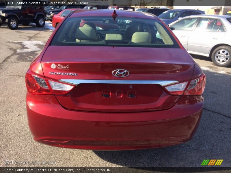 Venetian Red / Camel 2011 Hyundai Sonata GLS