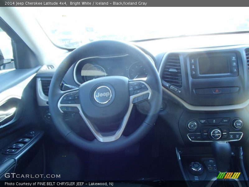 Bright White / Iceland - Black/Iceland Gray 2014 Jeep Cherokee Latitude 4x4