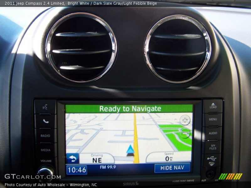 Bright White / Dark Slate Gray/Light Pebble Beige 2011 Jeep Compass 2.4 Limited