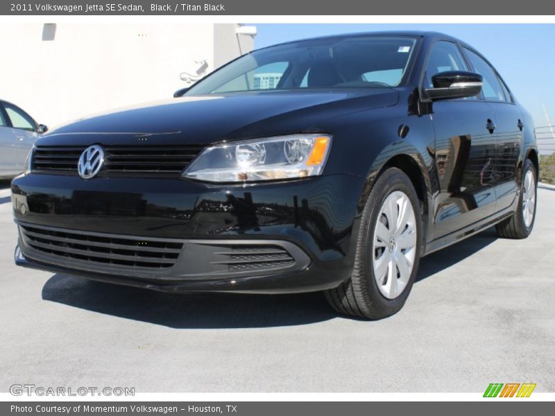 Black / Titan Black 2011 Volkswagen Jetta SE Sedan