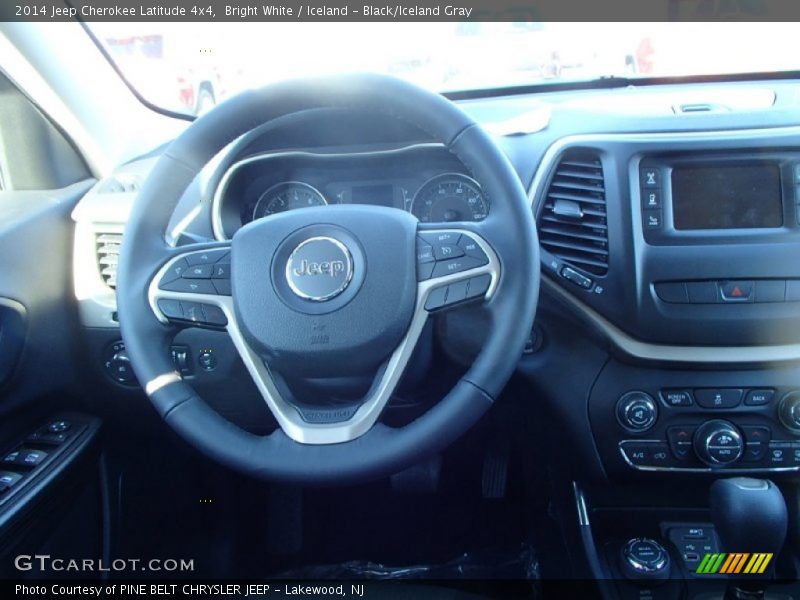 Bright White / Iceland - Black/Iceland Gray 2014 Jeep Cherokee Latitude 4x4