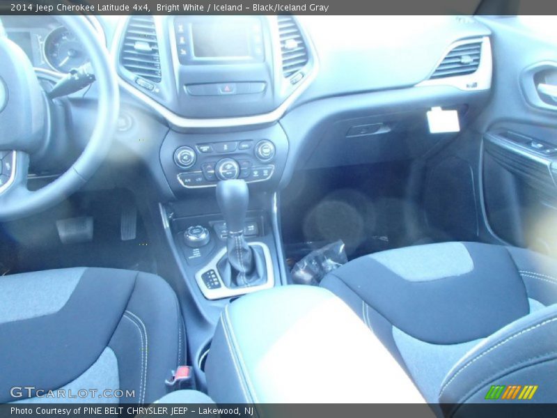 Bright White / Iceland - Black/Iceland Gray 2014 Jeep Cherokee Latitude 4x4