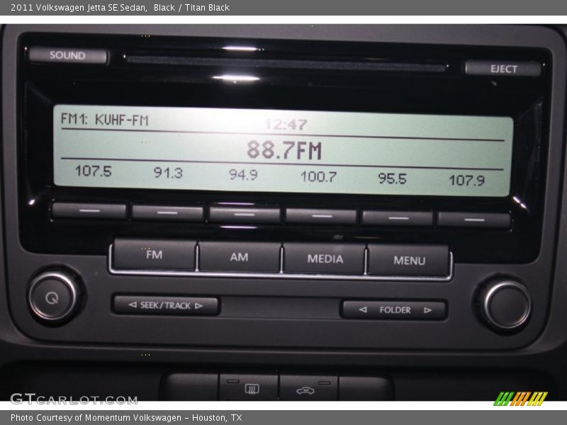 Black / Titan Black 2011 Volkswagen Jetta SE Sedan