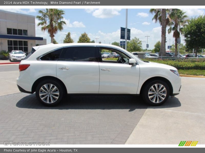 White Diamond Pearl / Parchment 2014 Acura MDX Technology