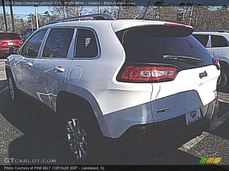 Bright White / Iceland - Black/Iceland Gray 2014 Jeep Cherokee Latitude 4x4