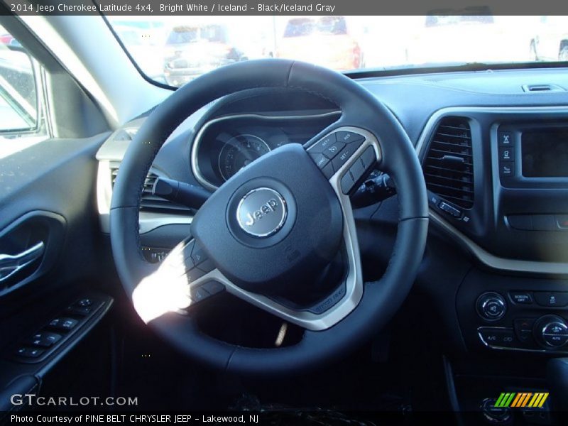 Bright White / Iceland - Black/Iceland Gray 2014 Jeep Cherokee Latitude 4x4