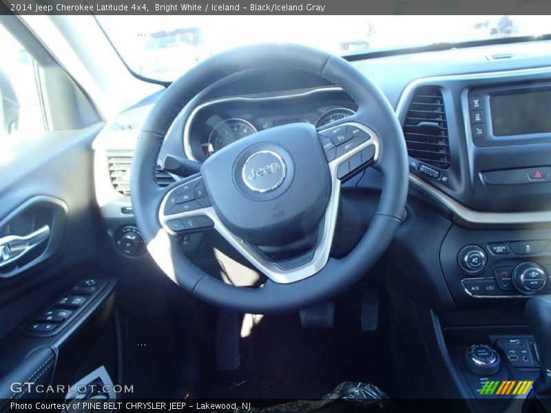 Bright White / Iceland - Black/Iceland Gray 2014 Jeep Cherokee Latitude 4x4