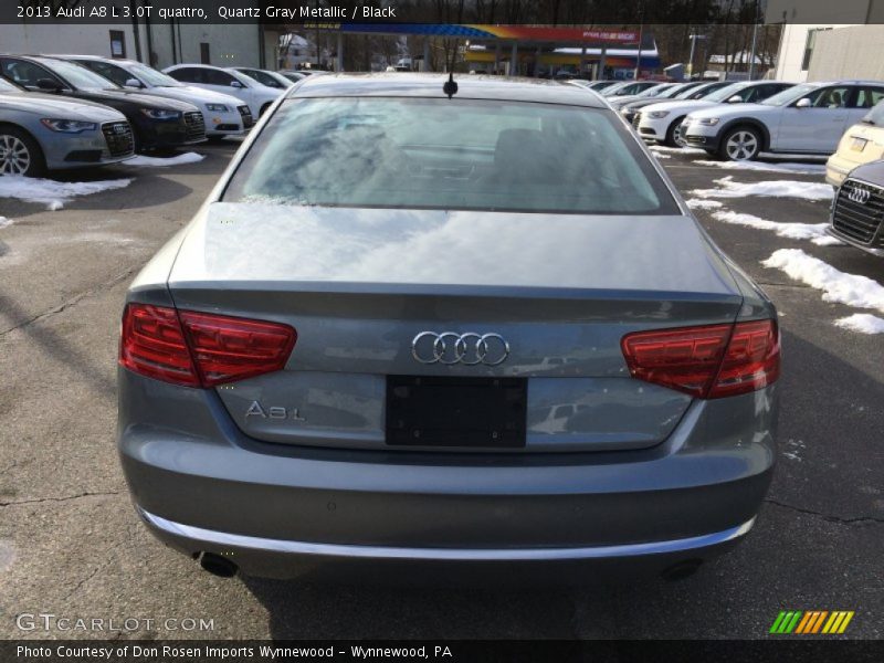 Quartz Gray Metallic / Black 2013 Audi A8 L 3.0T quattro
