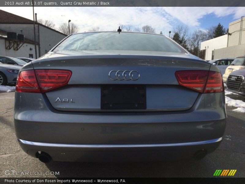 Quartz Gray Metallic / Black 2013 Audi A8 L 3.0T quattro