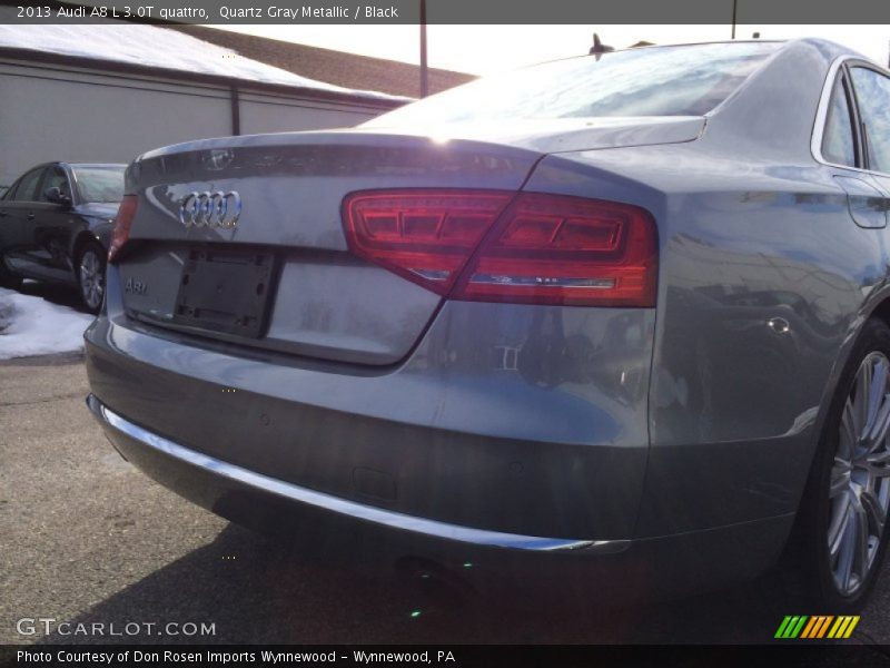 Quartz Gray Metallic / Black 2013 Audi A8 L 3.0T quattro