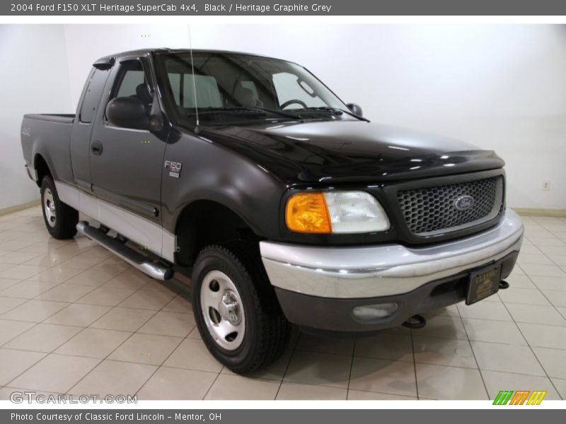 Black / Heritage Graphite Grey 2004 Ford F150 XLT Heritage SuperCab 4x4