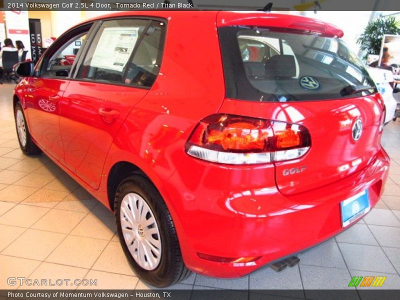 Tornado Red / Titan Black 2014 Volkswagen Golf 2.5L 4 Door