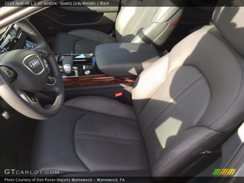 Quartz Gray Metallic / Black 2013 Audi A8 L 3.0T quattro
