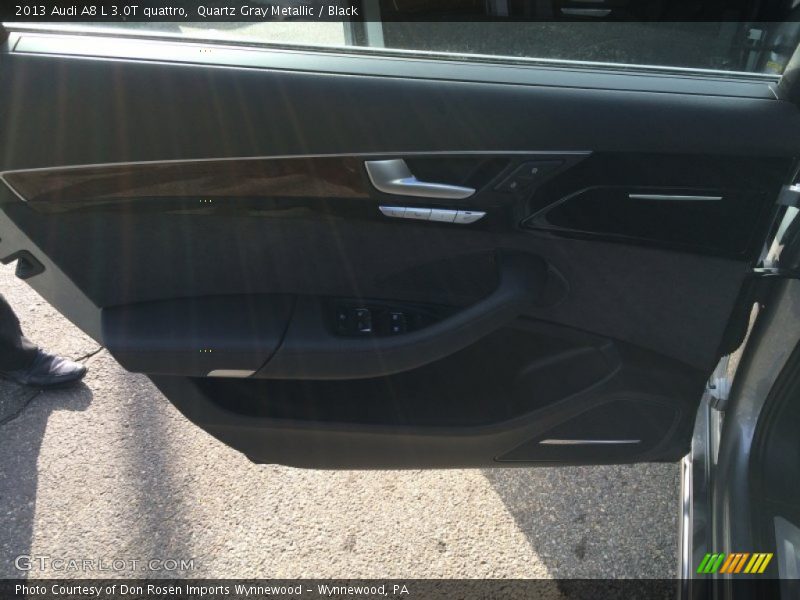 Quartz Gray Metallic / Black 2013 Audi A8 L 3.0T quattro