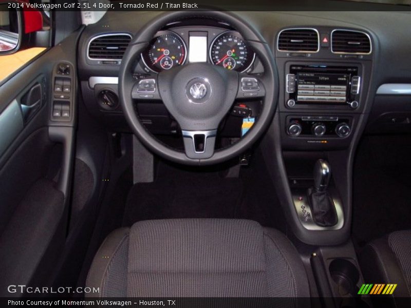 Tornado Red / Titan Black 2014 Volkswagen Golf 2.5L 4 Door