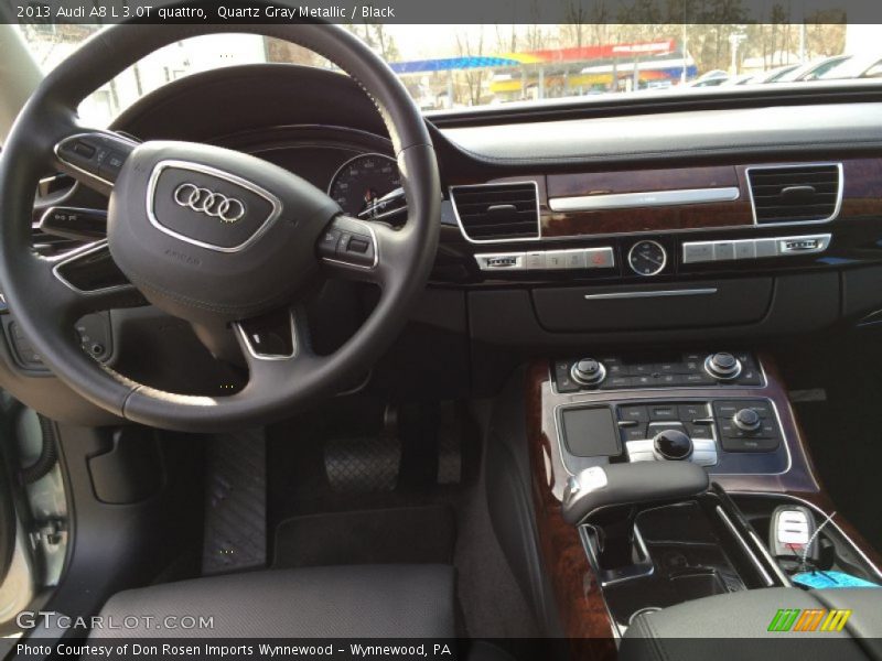 Quartz Gray Metallic / Black 2013 Audi A8 L 3.0T quattro