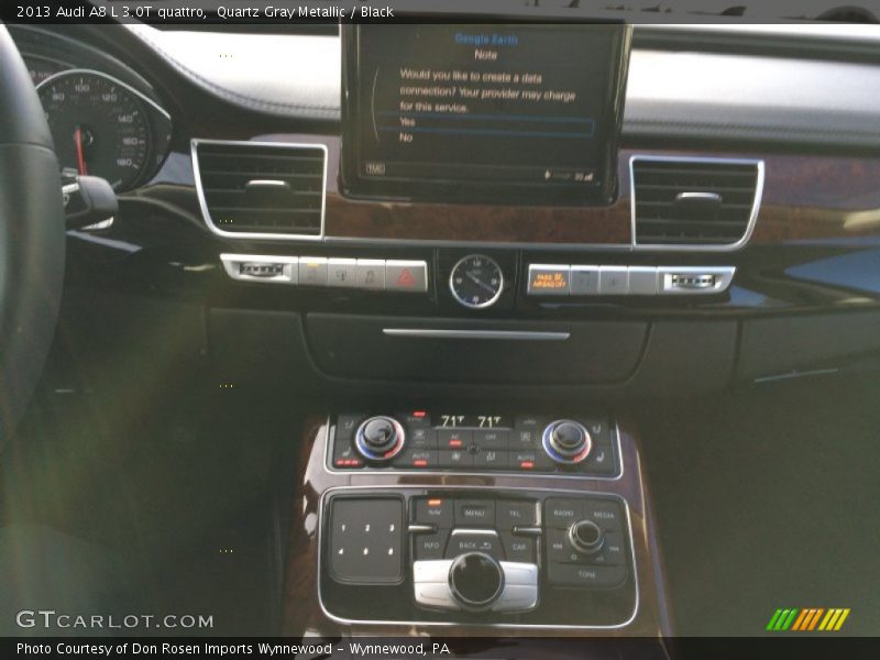 Quartz Gray Metallic / Black 2013 Audi A8 L 3.0T quattro