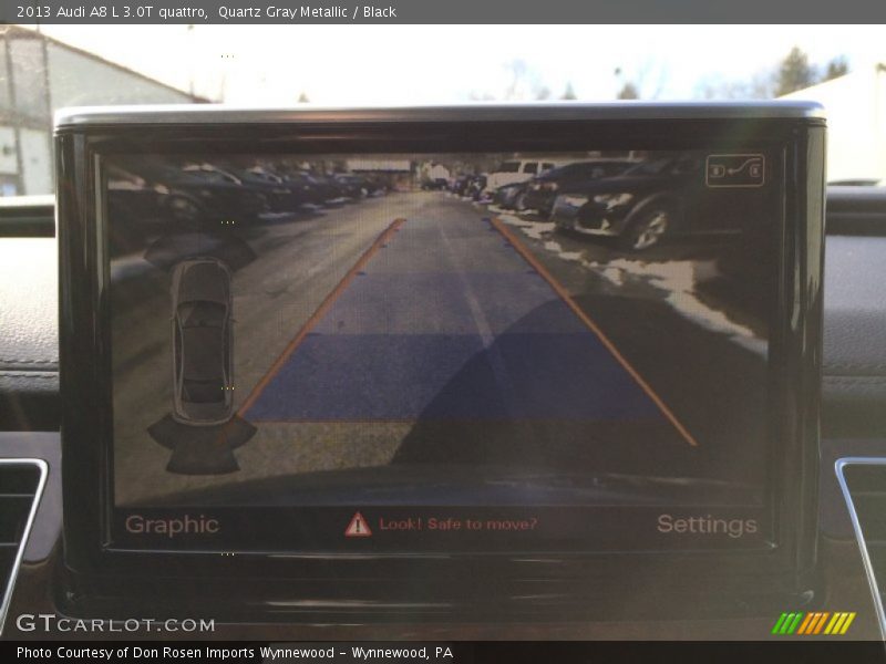 Quartz Gray Metallic / Black 2013 Audi A8 L 3.0T quattro