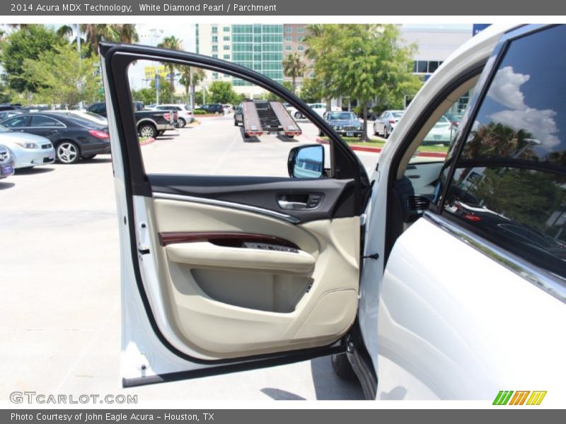 White Diamond Pearl / Parchment 2014 Acura MDX Technology