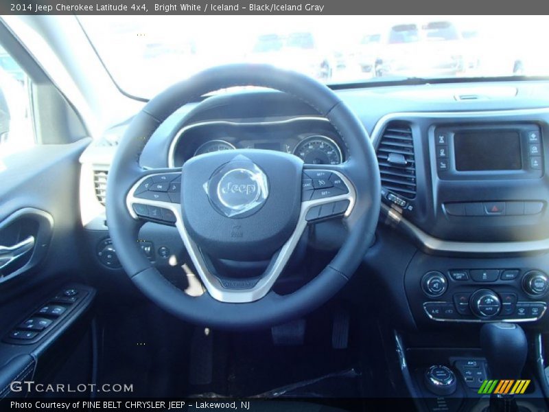 Bright White / Iceland - Black/Iceland Gray 2014 Jeep Cherokee Latitude 4x4