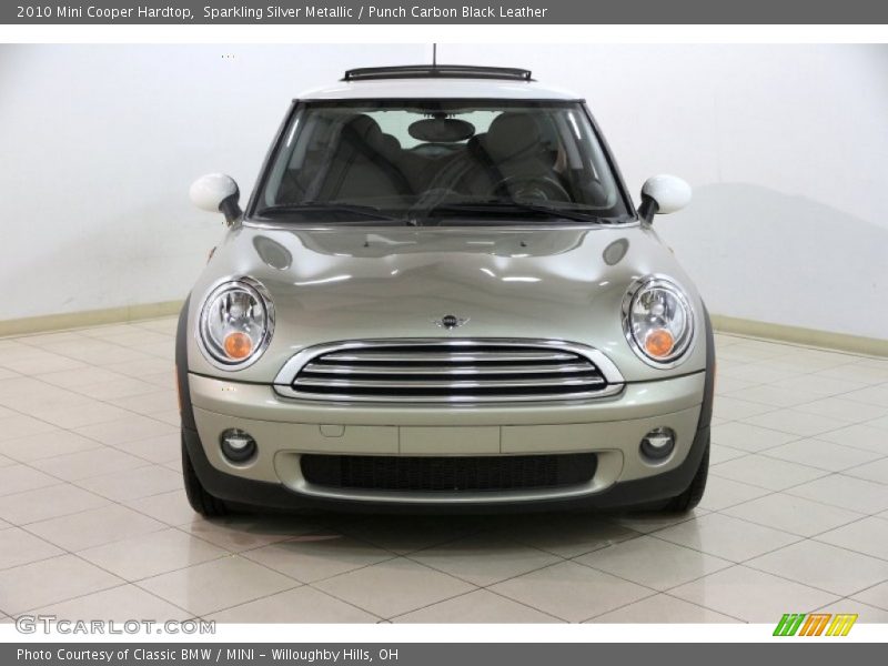 Sparkling Silver Metallic / Punch Carbon Black Leather 2010 Mini Cooper Hardtop