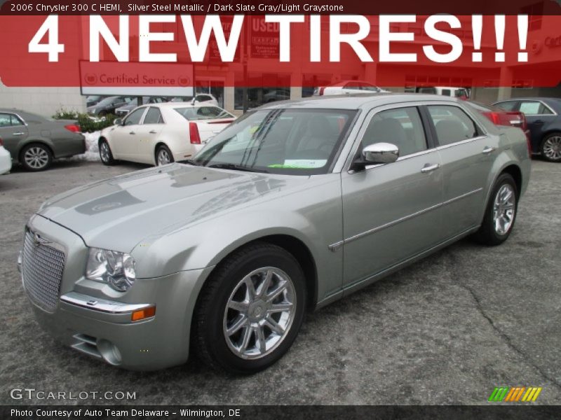 Silver Steel Metallic / Dark Slate Gray/Light Graystone 2006 Chrysler 300 C HEMI
