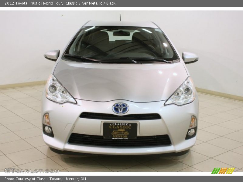 Classic Silver Metallic / Black 2012 Toyota Prius c Hybrid Four