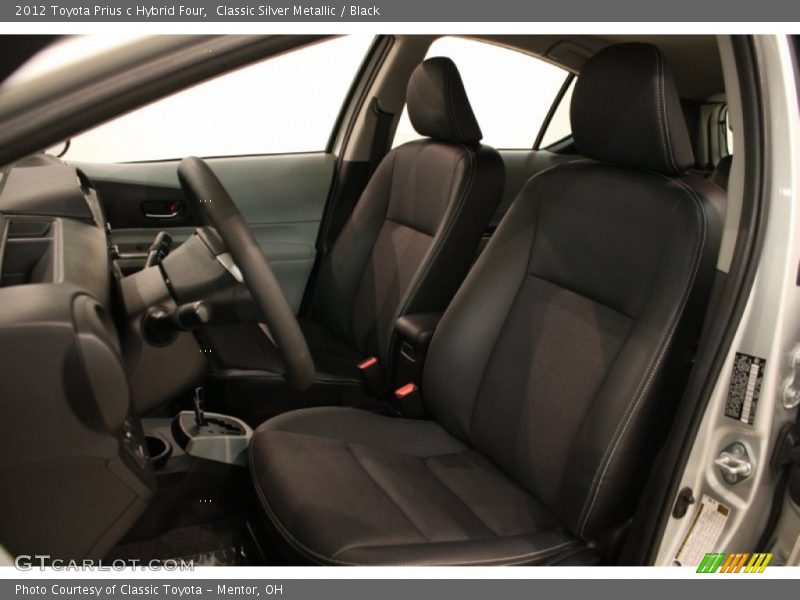 Classic Silver Metallic / Black 2012 Toyota Prius c Hybrid Four
