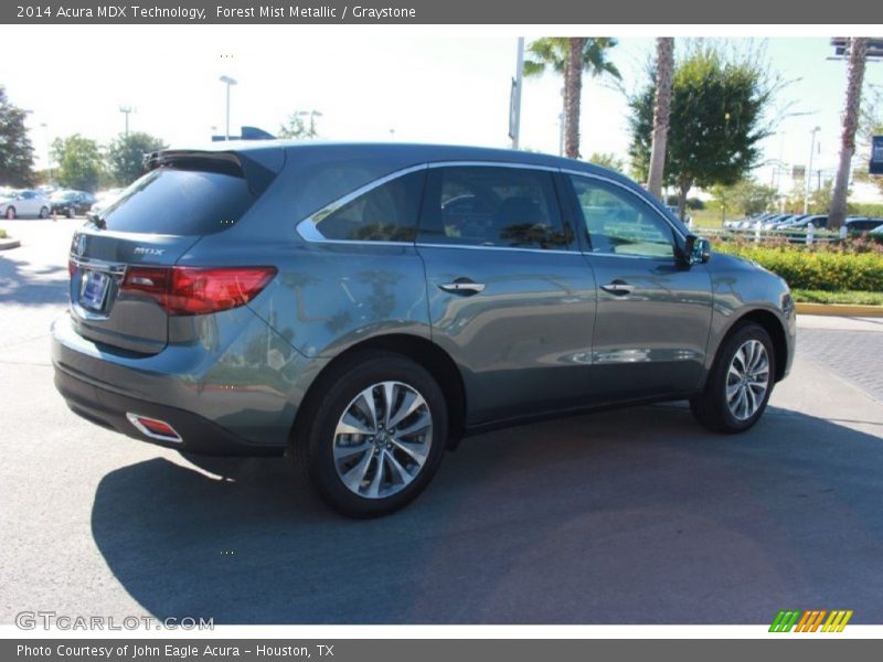 Forest Mist Metallic / Graystone 2014 Acura MDX Technology