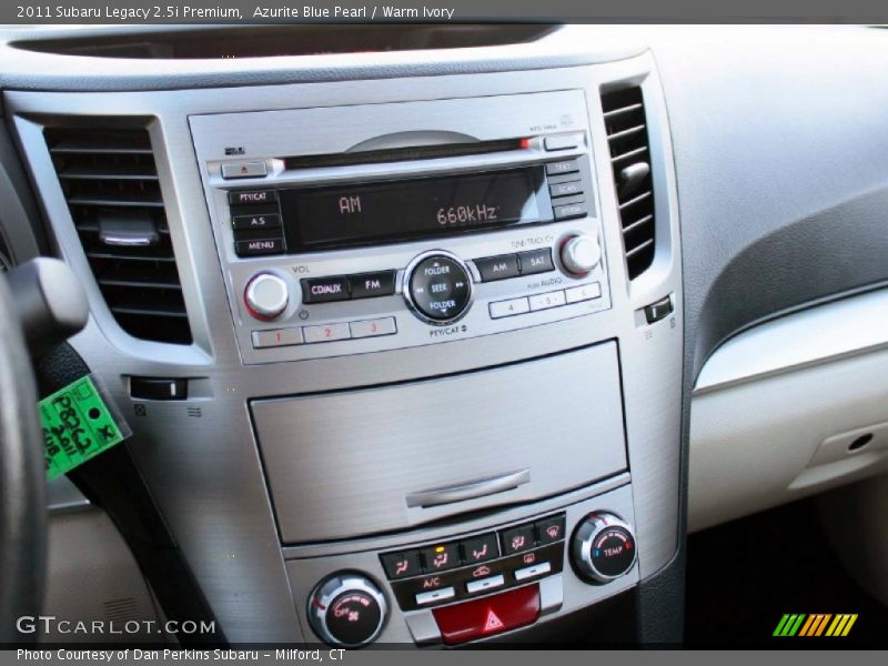 Azurite Blue Pearl / Warm Ivory 2011 Subaru Legacy 2.5i Premium