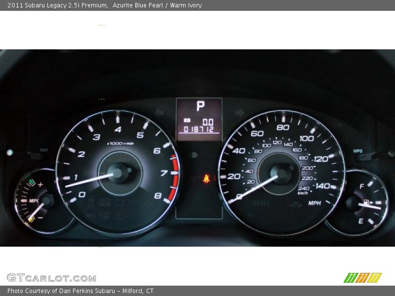 Azurite Blue Pearl / Warm Ivory 2011 Subaru Legacy 2.5i Premium